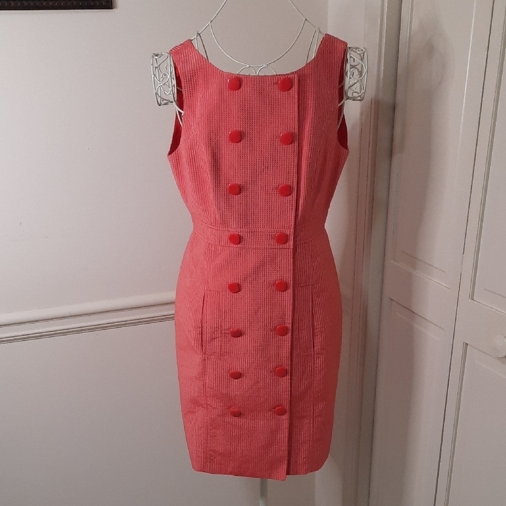Tibi Button-Front Mini Dress